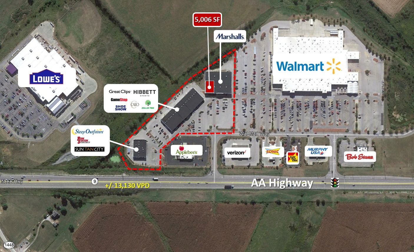 Walmart Retail Plaza: 191 Walmart Way, Maysville, KY 41056